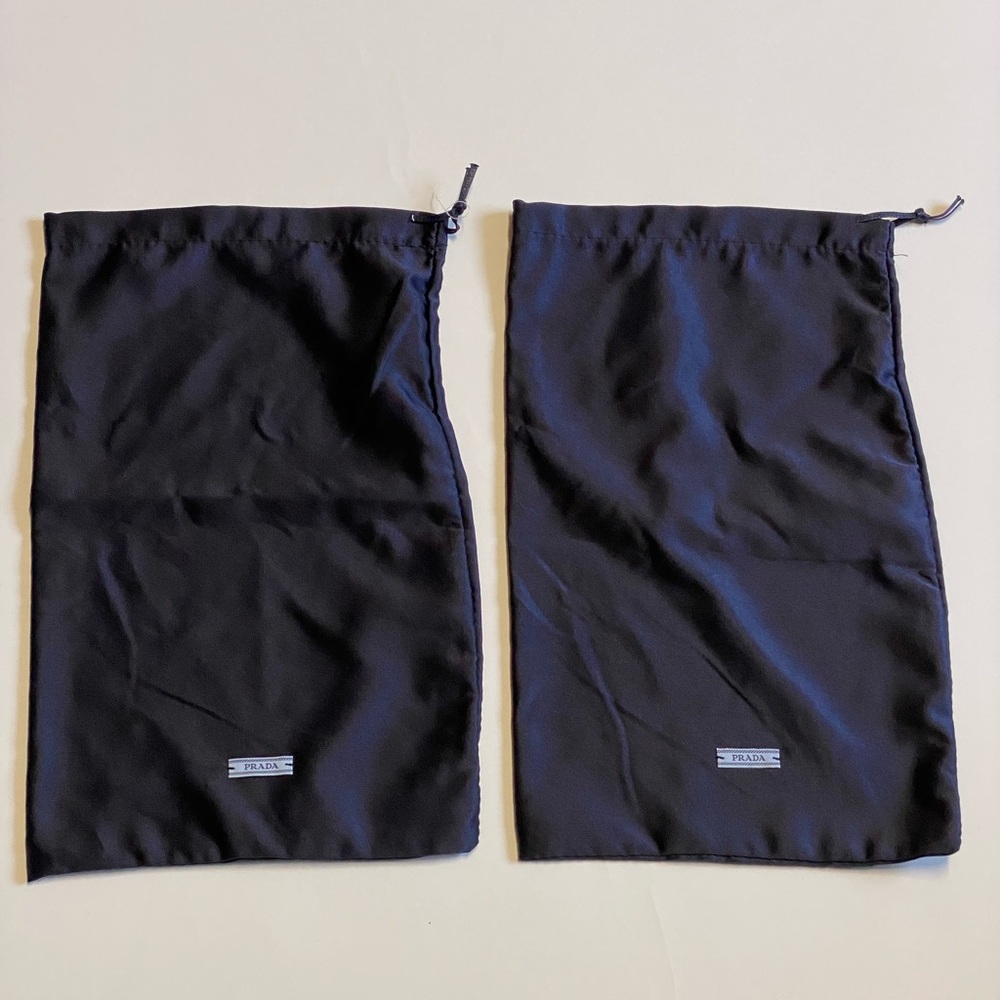Prada Elegant blue dust bag set of 2